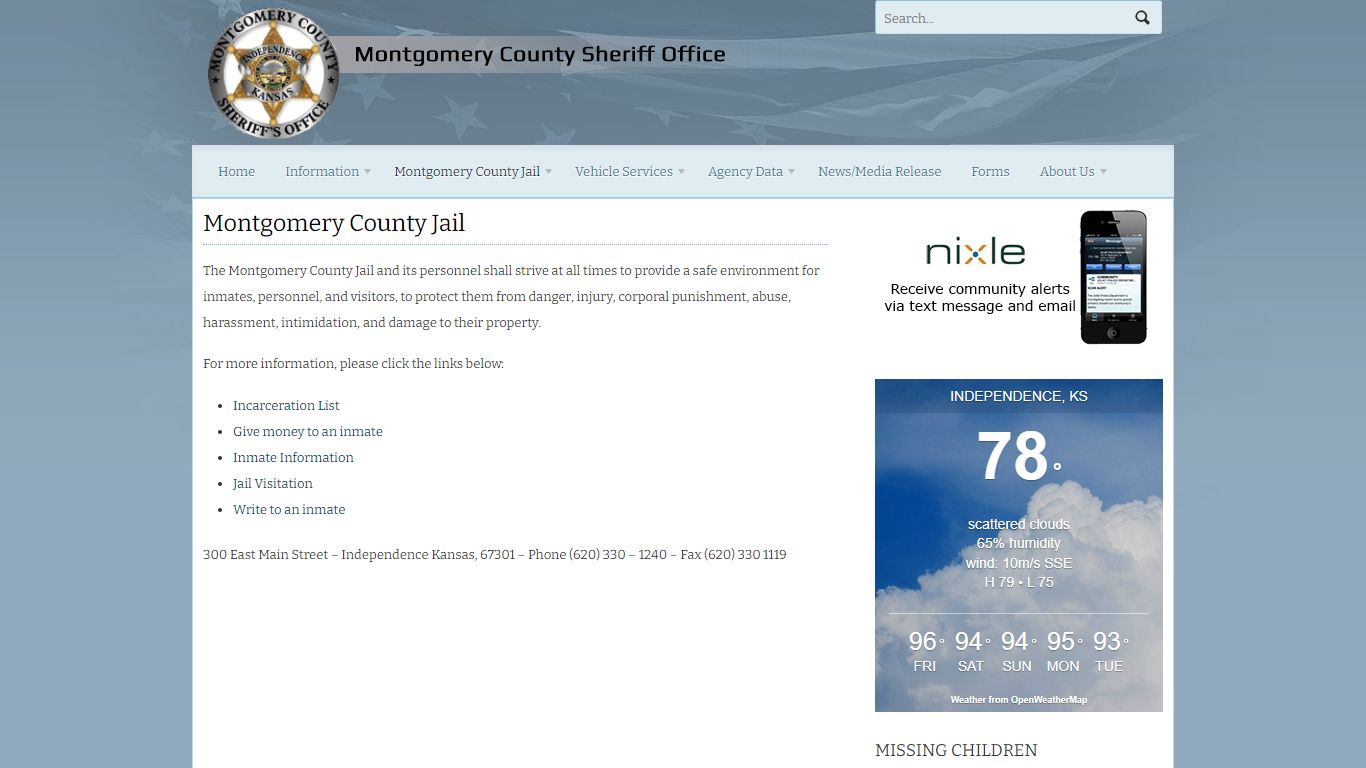 Montgomery County Jail | Montgomery County Sheriff's Office Website